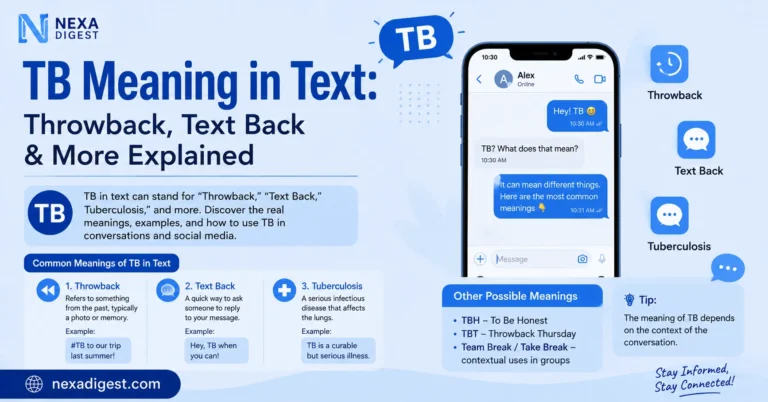 TB Meaning in Text