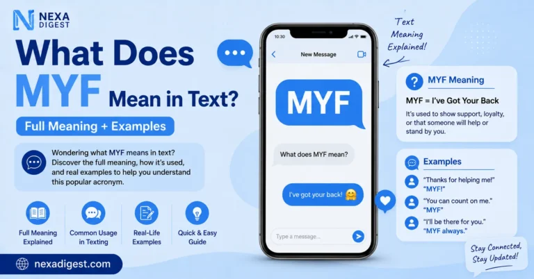 What Does MYF Mean in Text